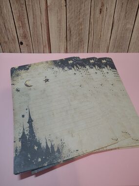Gothic Vintage Style Lined Journal Paper
